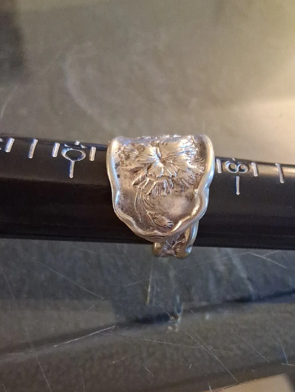WILLIAM ROGERS SILVER SPOON RING - Picture 1 of 5